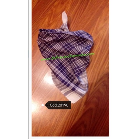 Pañuelo de cuadros, de pico