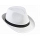 Sombrero de Gangster. Fieltro Blanco.