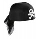 Gorro cascote de Pirata.Negro