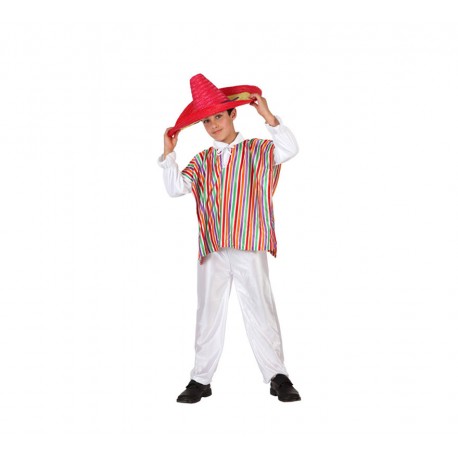 Disfraz de mexicano.Talla 10-12
