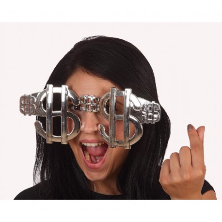 Gafas con el simbolo Dolar.