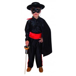 Disfraz del Zorro.Talla 10-12