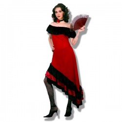 Disfraz de Flamenca Rojo.Talla M-L