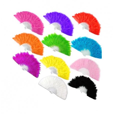Abanico de Plumas.colores surtidos.