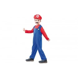 Disfraz de Fontanero. Mario Bros.Talla 4-6