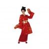 Disfraz de Geisha.Rojo,Talla M-L