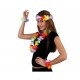 Set Hawaiano 4 piezas.Flores