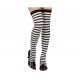Medias Liga a rayas blancas y negras talla única