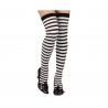 Medias Liga a rayas blancas y negras talla única
