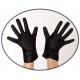 Guantes  Corto Negro liso.