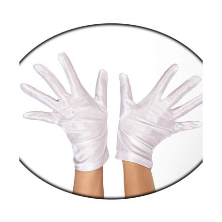 Guante Corto Blanco Liso,Talla Única