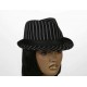 SOMBRERO GANSTER RAYAS NEGRO