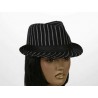 SOMBRERO GANSTER RAYAS NEGRO