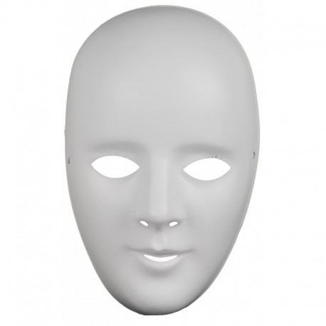 Máscara  Blanca Para Decorar.