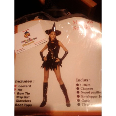 Disfraz Bruja sexy.Negro.Talla unica