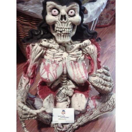 Zombie Mujer esqueleto Sentada,Busto Gomoso