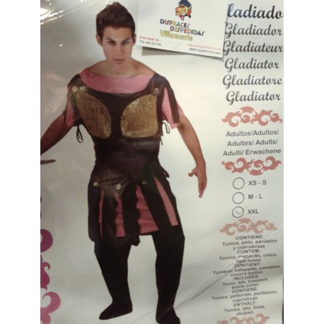 Disfraz de Gladiador Romano .Talla XXL