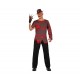 Disfraz del Asesino Freddy a rayas para hombre .Talla  XL