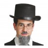 Sombrero Chistera de  fieltro.Alta 15 cm