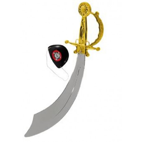 Espada de Pirata,con Parche..pvc.