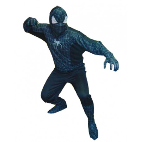 Disfraz de Spiderman, negro . Talla unica