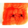 Telaraña Naranja con dos arañitas.20 GRS.