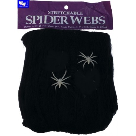 Telaraña Negra con dos arañitas.20 GRS.