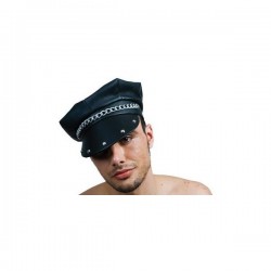 Gorra de motero en polipiel
