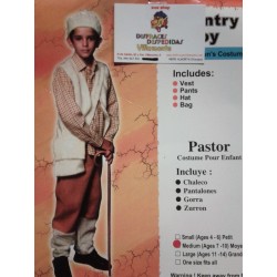 Disfraz de Pastor.Navidad. Talla 7-10 años