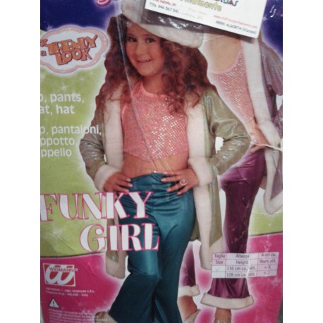 Disfraz de Funky Girl Pop.Talla 4-5 años