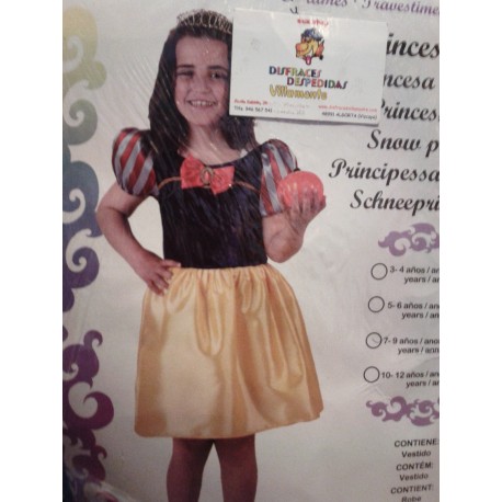 Disfraz de Blancanieves.Talla 7-9