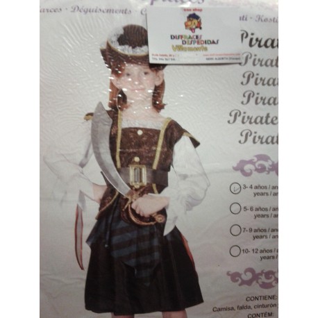 Disfraz de Pirata.Talla 3-4