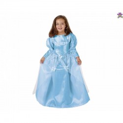 Disfraz de Princesa Azul.Talla 5-6