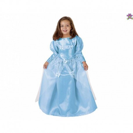Disfraz de Princesa Azul.Talla 9-10