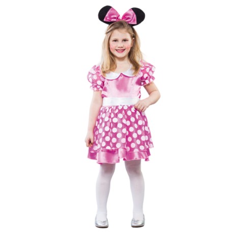 Disfraz de Minnie o Ratita Rosa Infantil
