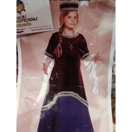 Disfraz de Doña Jimena,Medieval.Talla 6