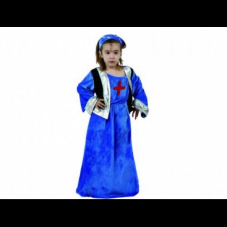 Disfraz de Princesa Azul ,Talla 10-12
