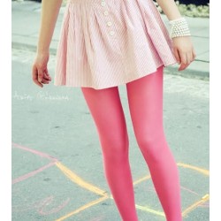 Medias-Panty Rosa. Talla 8