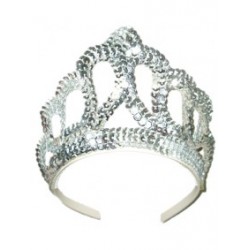 Corona de lentejuelas. Dorada