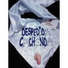 Pañuelo"Despedida Cachonda",Celeste con pene