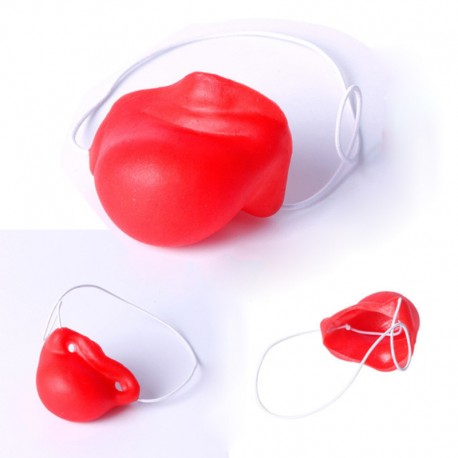 Nariz de Payaso.Roja de Latex,.