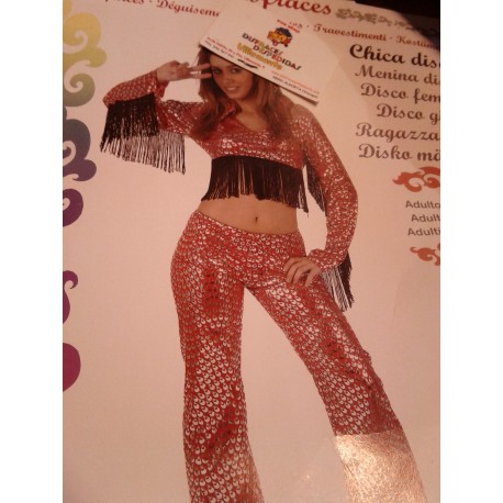 Disfraz Chica Disco Rojo...Talla M-L