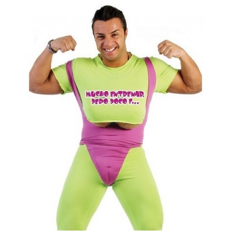 Disfraz Deportista,Mucho entrenar y poco F...