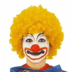 Peluca Amarilla de Rizos.Payaso