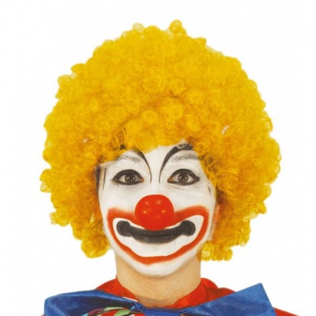 Peluca Amarilla de Rizos.Payaso