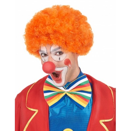 Peluca de Rizos. Naranja.