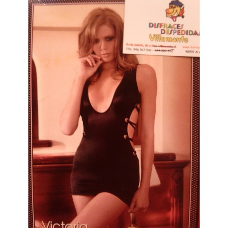 Vestido Negro.Lenceria.Talla L-XL