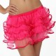 Falda con volantes,neon.Talla XL.Fuxia