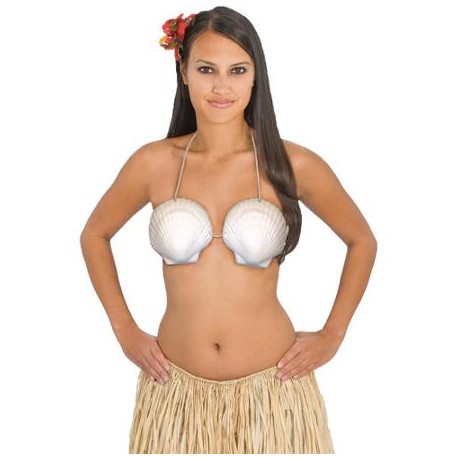 Sujetador conchas ,Hawaiano y Sirena