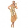 Disfraz Charleston Dorado.Talla XL